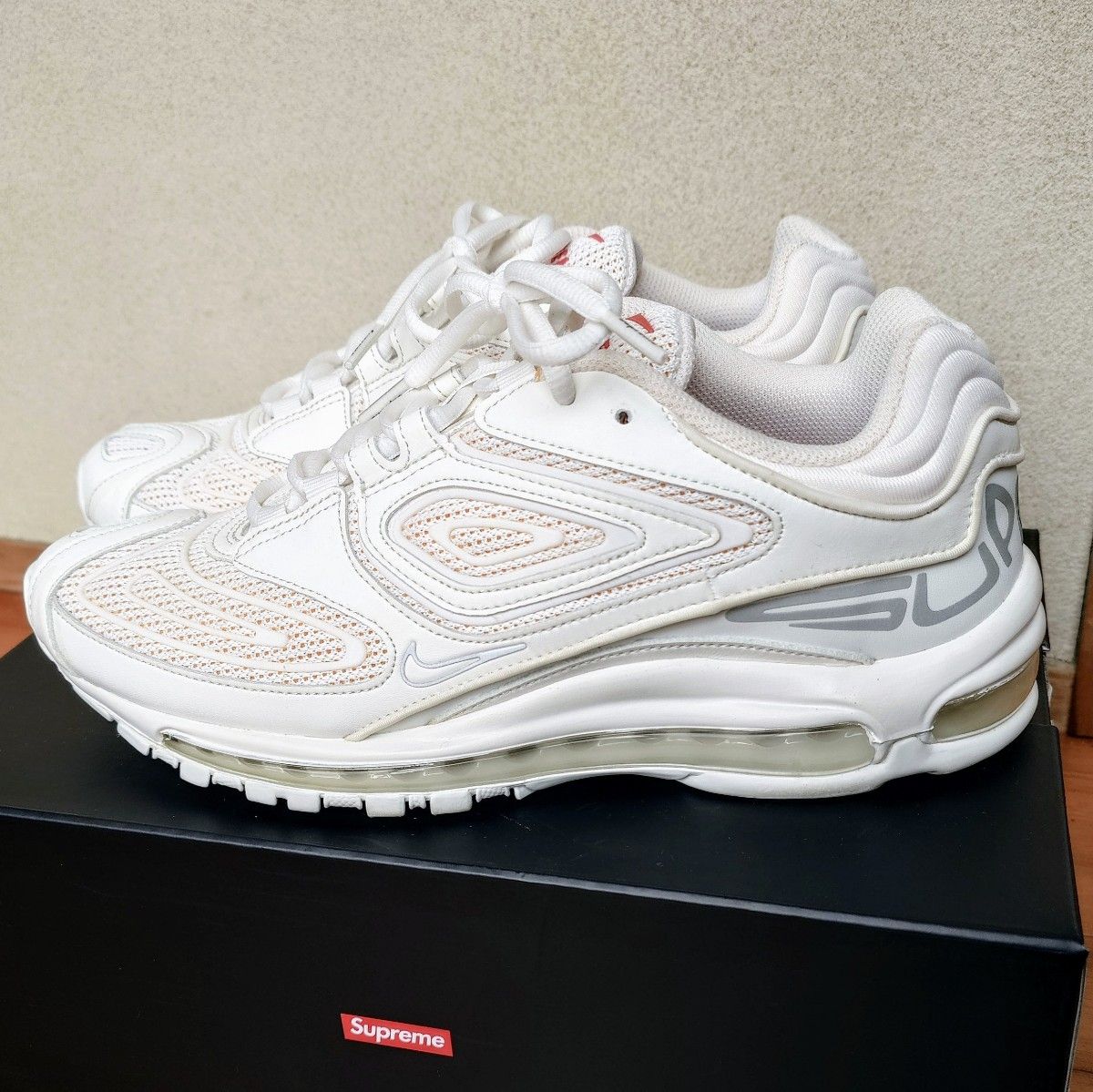 supreme NIKE AIR MAX 98 TL 27.5 シュプリーム ホワイト ナイキ  スニーカー DR1033-100