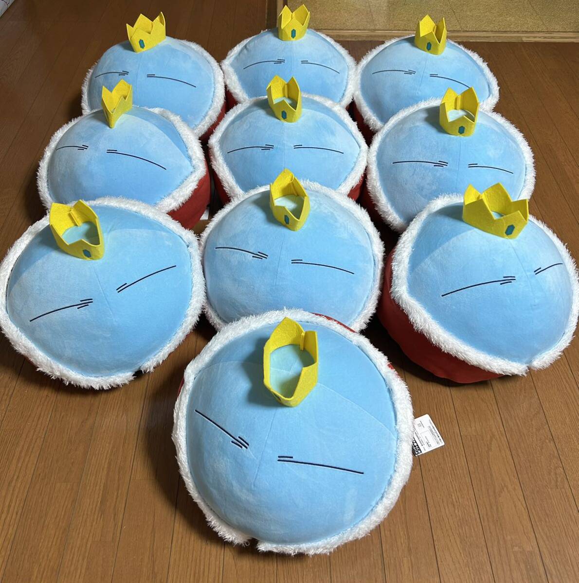 10個セット タグ付き 転生したらスライムだった件 めちゃもふぐっとぬいぐるみ リムル様 王冠ver. 転スラ リムル バンプレスト