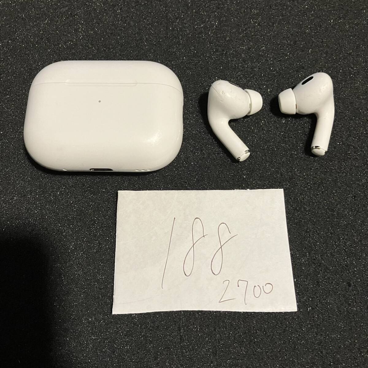 正規品 最安 美品 送料無料 動作確認済み Apple 純正 AirPods Pro 第2世代 MQD83J/A A2698/A2699/A2700 ワイヤレスイヤホン 管理188の画像1