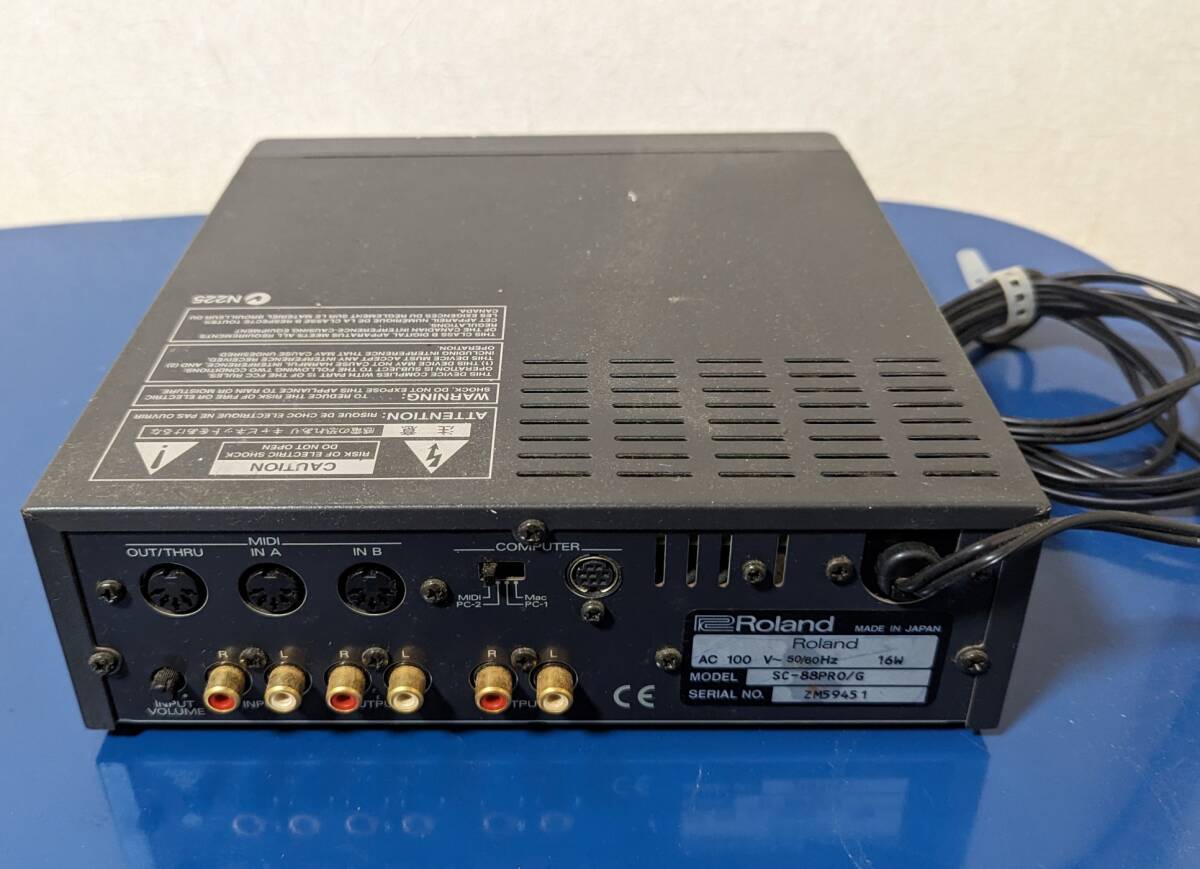 ローランド SOUND Canvas SC-88Pro Roland 通電のみ確認 動作未確認 ジャンクの画像4
