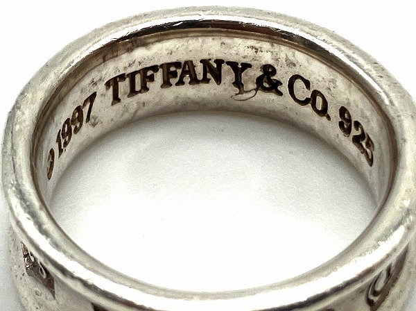 □ ティファニー TIFFANY スターリング シルバー ナローリング 指輪 925刻印 サイズ：10号 重さ：約5.69g 中古品 □_画像5