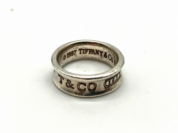 □ ティファニー TIFFANY スターリング シルバー ナローリング 指輪 925刻印 サイズ：10号 重さ：約5.69g 中古品 □_画像1