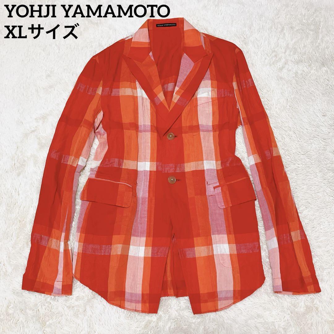 超貴重　美品　大きいサイズ ヨウジヤマモト　Yohji Yamamoto ワイズ　Y's リネン サマージャケット テーラードジャケット　夏　XL_画像1