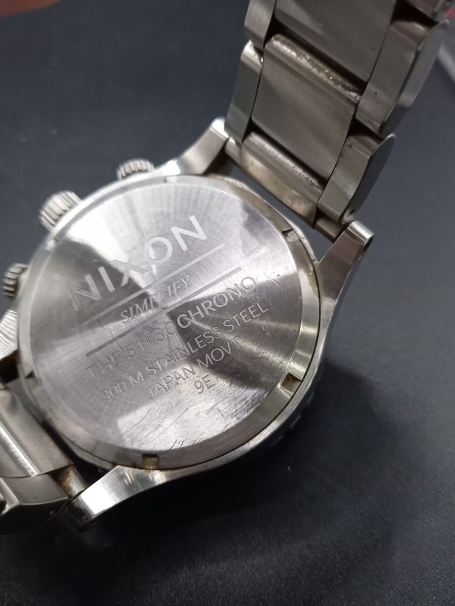 ★NIXON/ニクソン　クロノグラフ　メンズ腕時計　クォーツ　動作未確認　THE51-30 0330NA_画像5