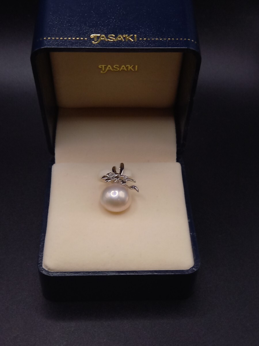 *TASAKI/ Tasaki Shinju подвеска с цепью pearl silver цвет примерно 14.0414A