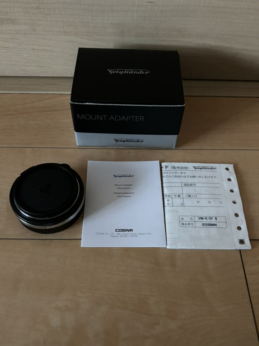 フォクトレンダー VM-E Close Focus Adapter II　美品_画像2