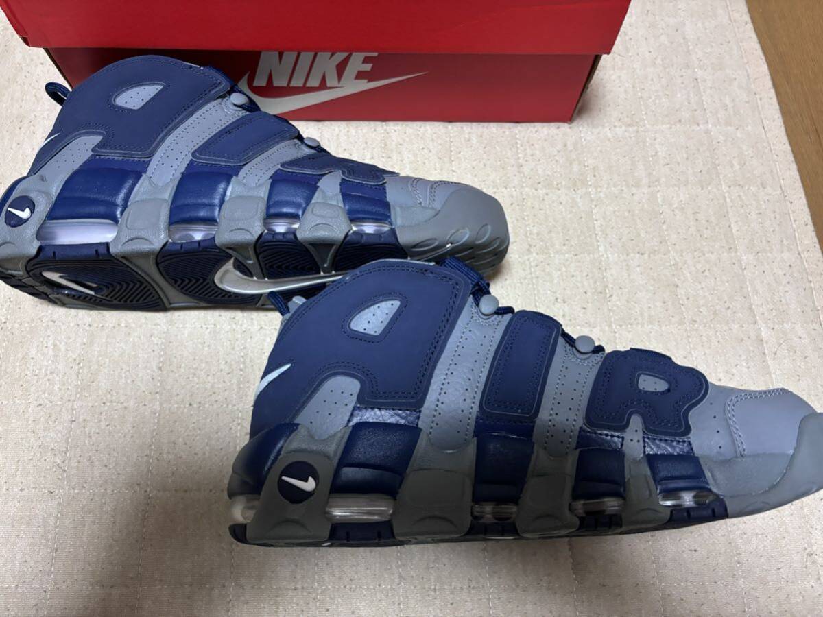 NIKE AIR MORE UPTEMPO COOL GREY&MIDNIGHT NAVY モアアップテンポ　28.0cm_画像3