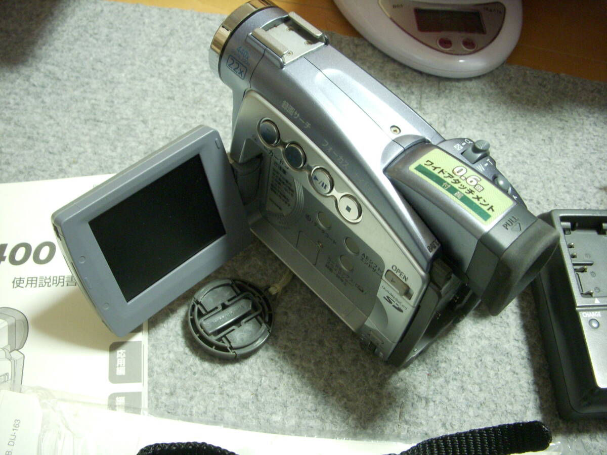 再生OK ダビングに！Canon DM-FV50 キャノン MiniDV ビデオカメラ 取説・バッテリー・充電器等付属 動作確認済みの画像6