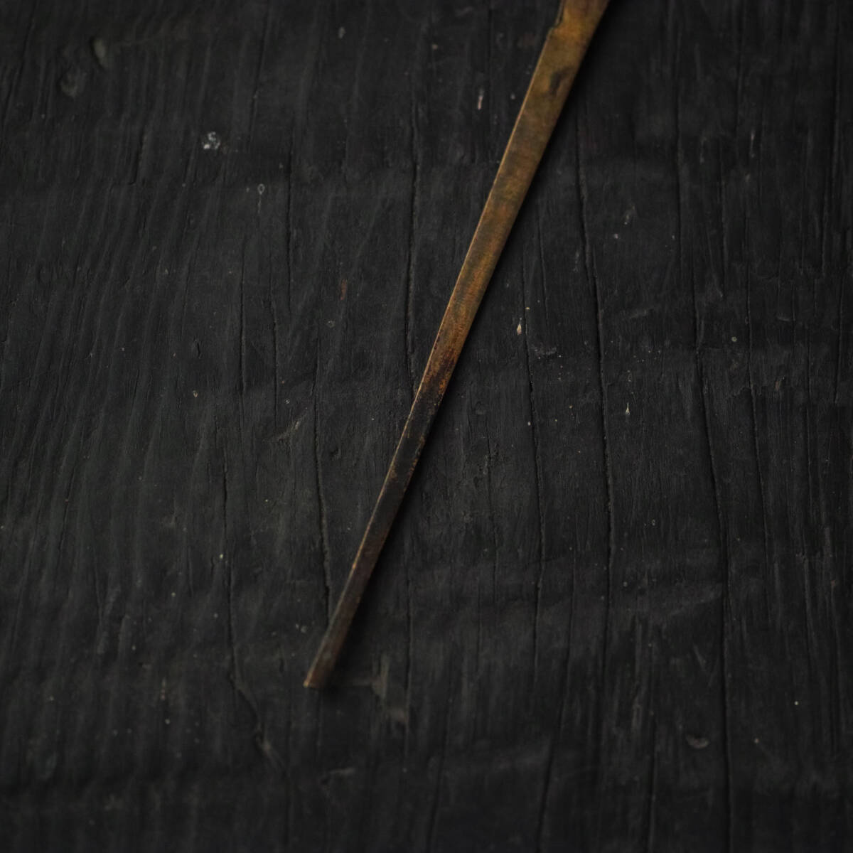  старый латунный . Taisho примерно / античный старый инструмент ложка круг . лекарство . пепел . ложка чайная посуда ④