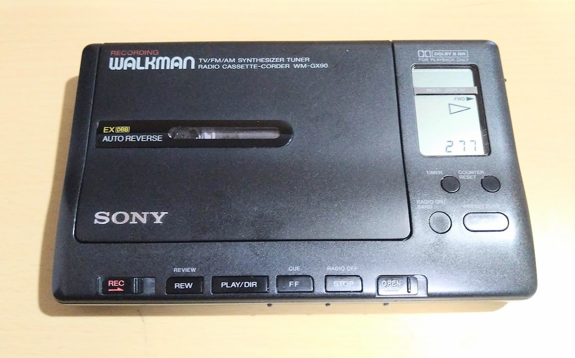 SONY カセットウォークマン WM-GX90（ジャンク品）の画像1