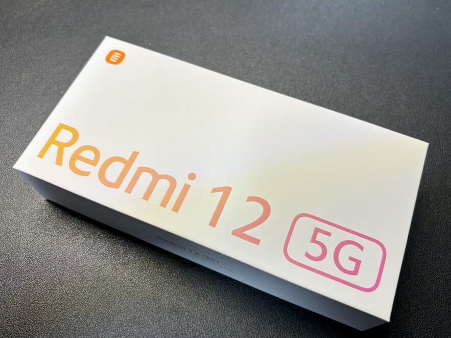 【新品未使用】Xiaomi Redmi 12 5G XIG03 ミッドナイトブラック XIG03SKA UQモバイル版 SIMフリー 残債なし ストレージ128GB _画像1