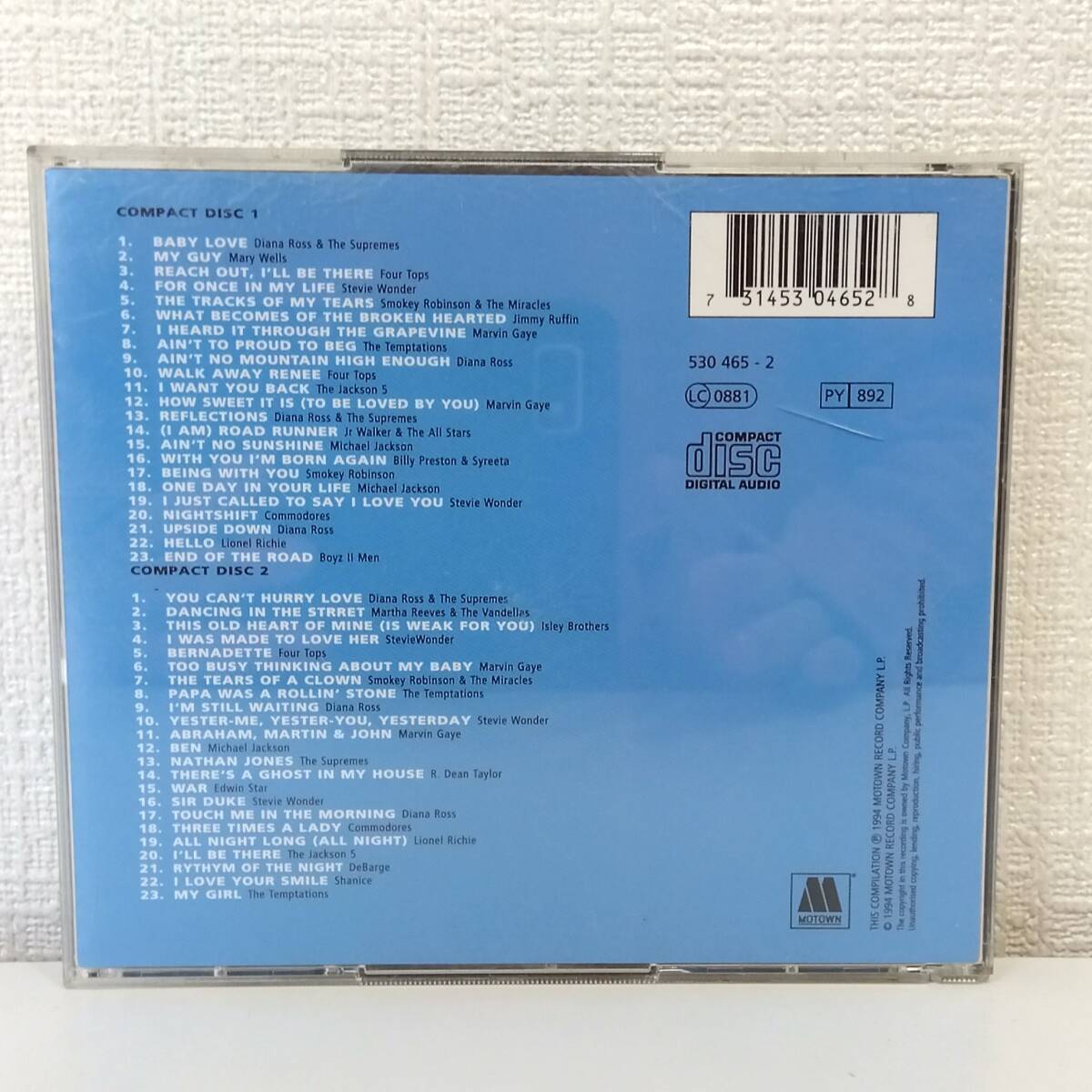 ソウルCD★ モータウン2枚組コンピ V.A. Motown The Hits Collection Volume1 530465-2 2CD_画像3