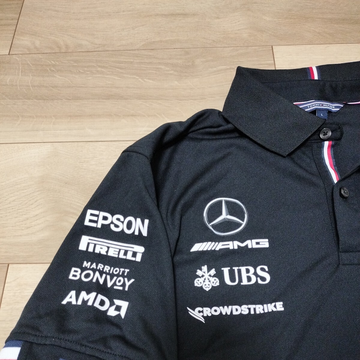 2021 Mercedes AMGpe Toro nasF1 team supplied goods polo-shirt L size not for sale Hamilton botasTOMMYHILFIGER Japan GP