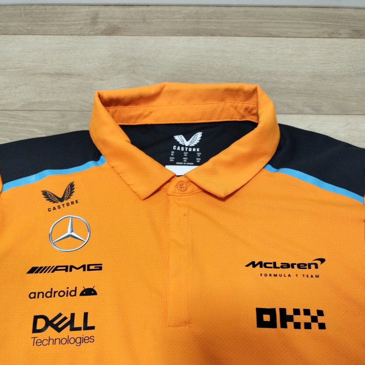 2023 year McLAREN F1 team supplied goods polo-shirt XL size Japan 2XL corresponding not for sale no squirrel earrings toli Japan GP CASTORE
