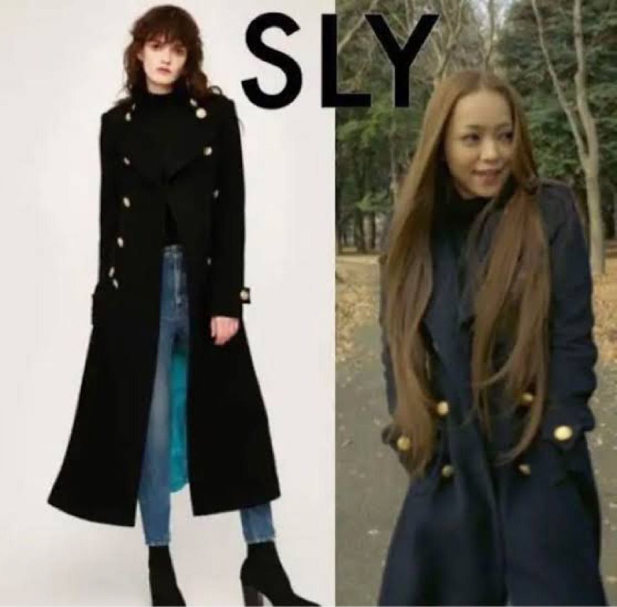 約70%OFF ほぼ未使用 SLY ベビドンコート 安室奈美恵 ロング 約70%OFF ほぼ未使用 SLY ベビドンコート 安室奈美恵 ロング