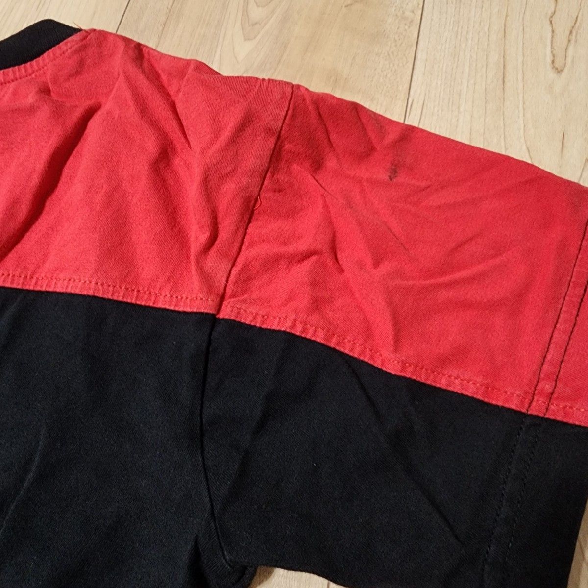 FILA☆150Tシャツ☆赤×黒☆