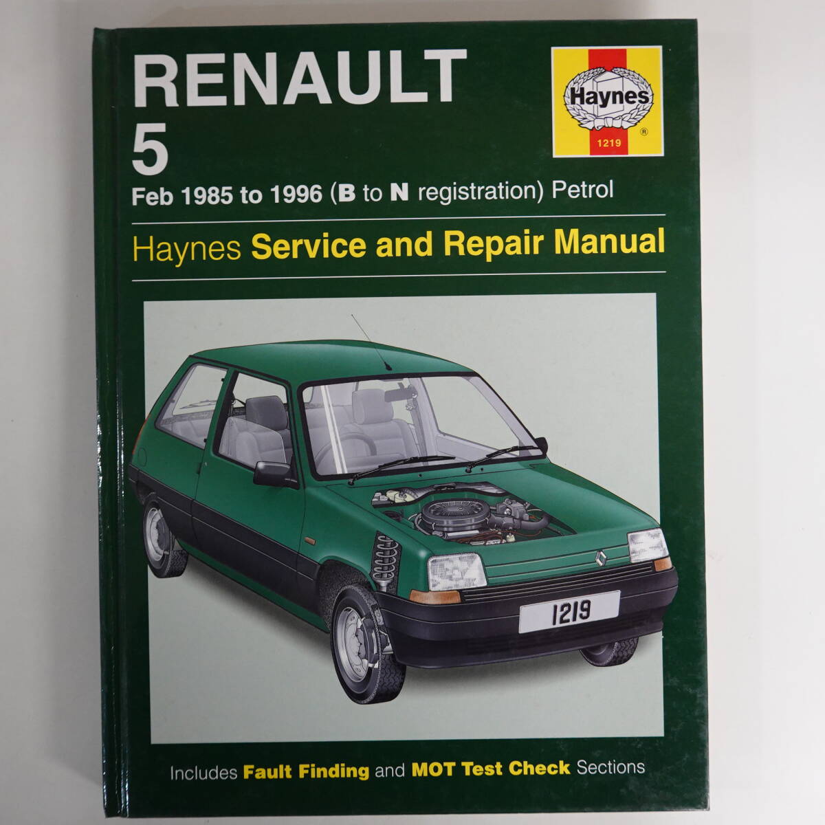 0520ヘインズHaynes修理マニュアル洋書 RENAULTルノー5 1985to1996 B to N Registration Petrol サービス＆リペアマニュアルの画像1