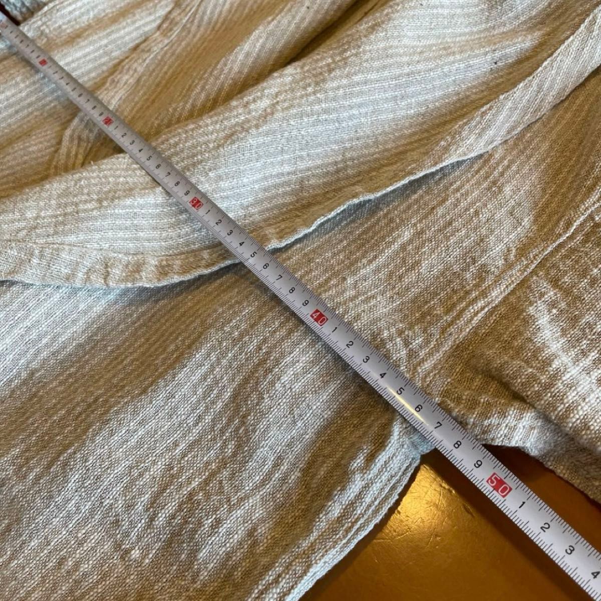 美品 うさとの服 麻綿 羽織 上下ジャケット 草木染 生成 usaato 美品 うさとの服 麻綿 羽織 上下ジャケット 草木染 生成 usaato