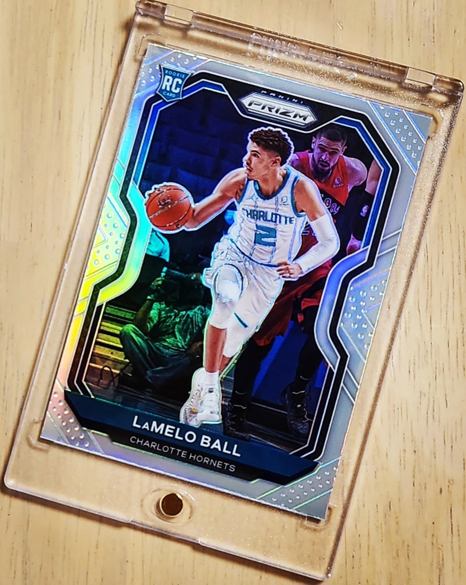 RC 2020 -21 Panini Prizm Silver LAMELO BALL #278 / ラメロ ボール Refractor Holo ROY_画像5