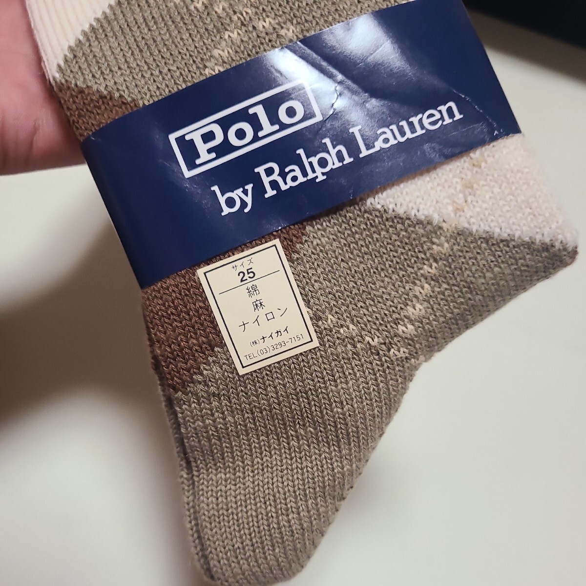 Polo Ralph Lauren 靴下 ソックス サイズ25センチ ラルフローレン 昔の_画像5