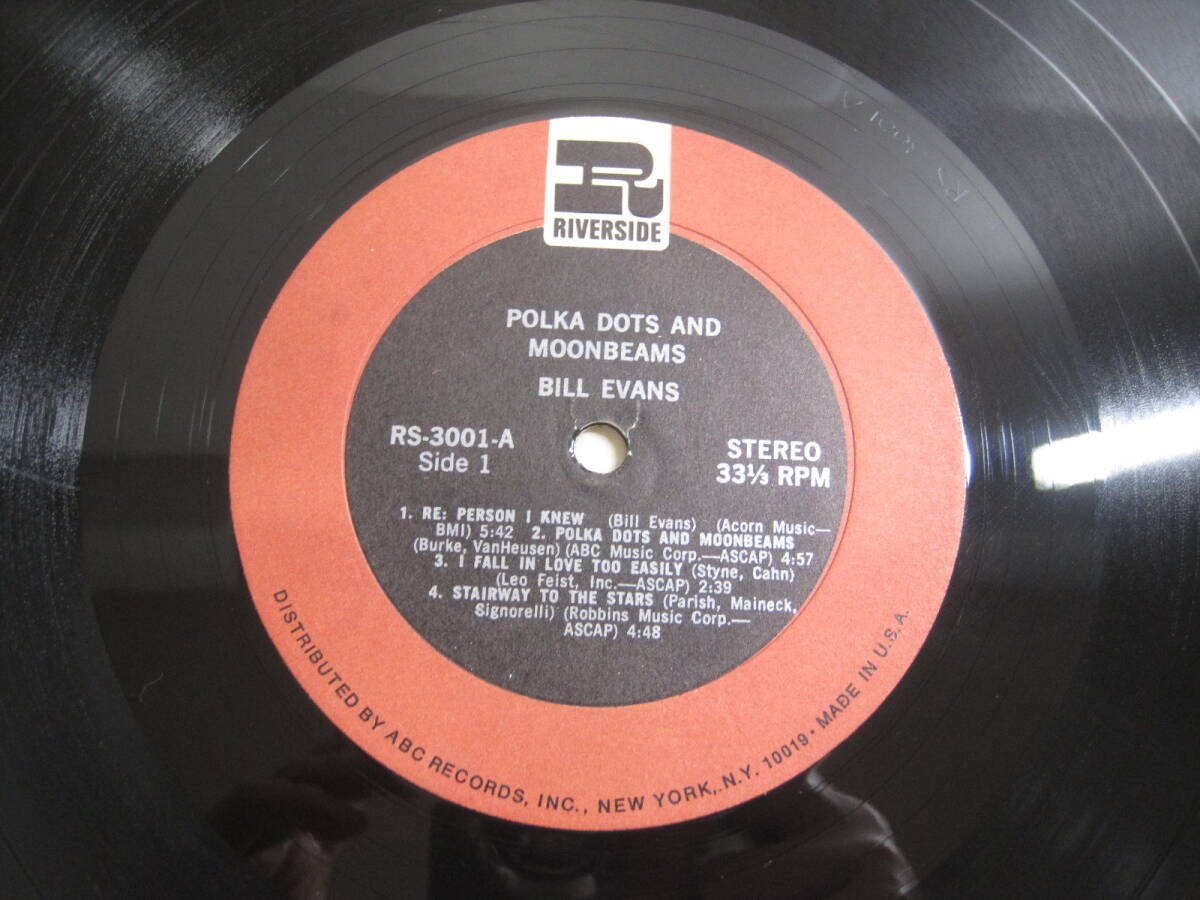 ●LP レコード●POLKA DOTS AND MOONBEAMS BILL EVANS ビル・エヴァンス U.S.A. 米国盤 ジャズ ピアノ JAZZ●の画像7