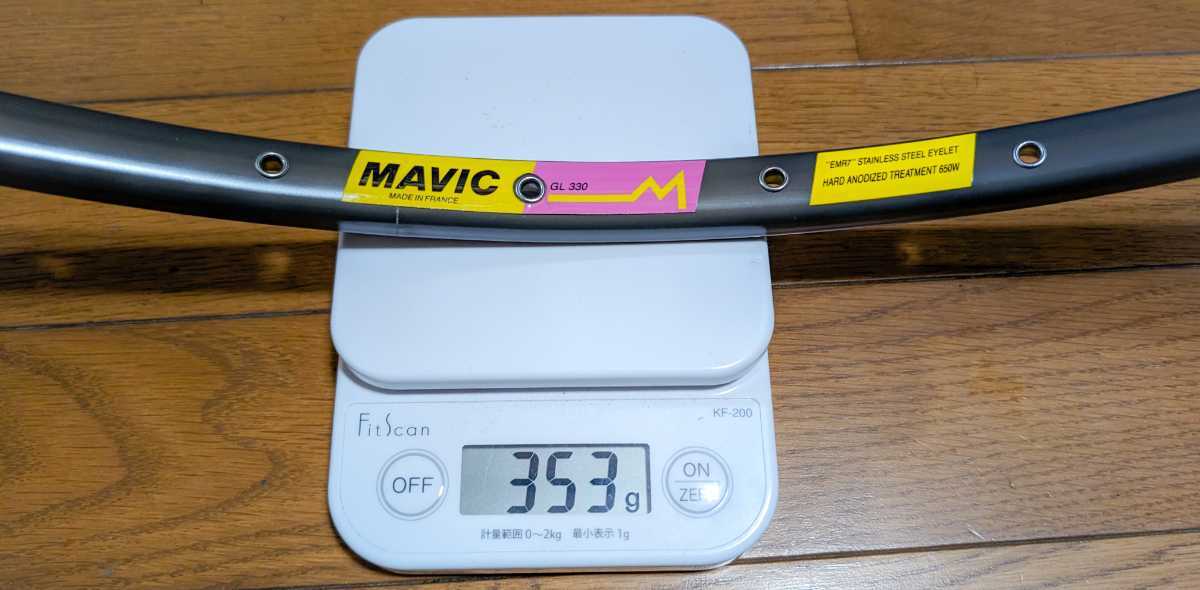 ★MAVIC マビック GL330 32H チューブラーリム★新品 未使用 その3★の画像5