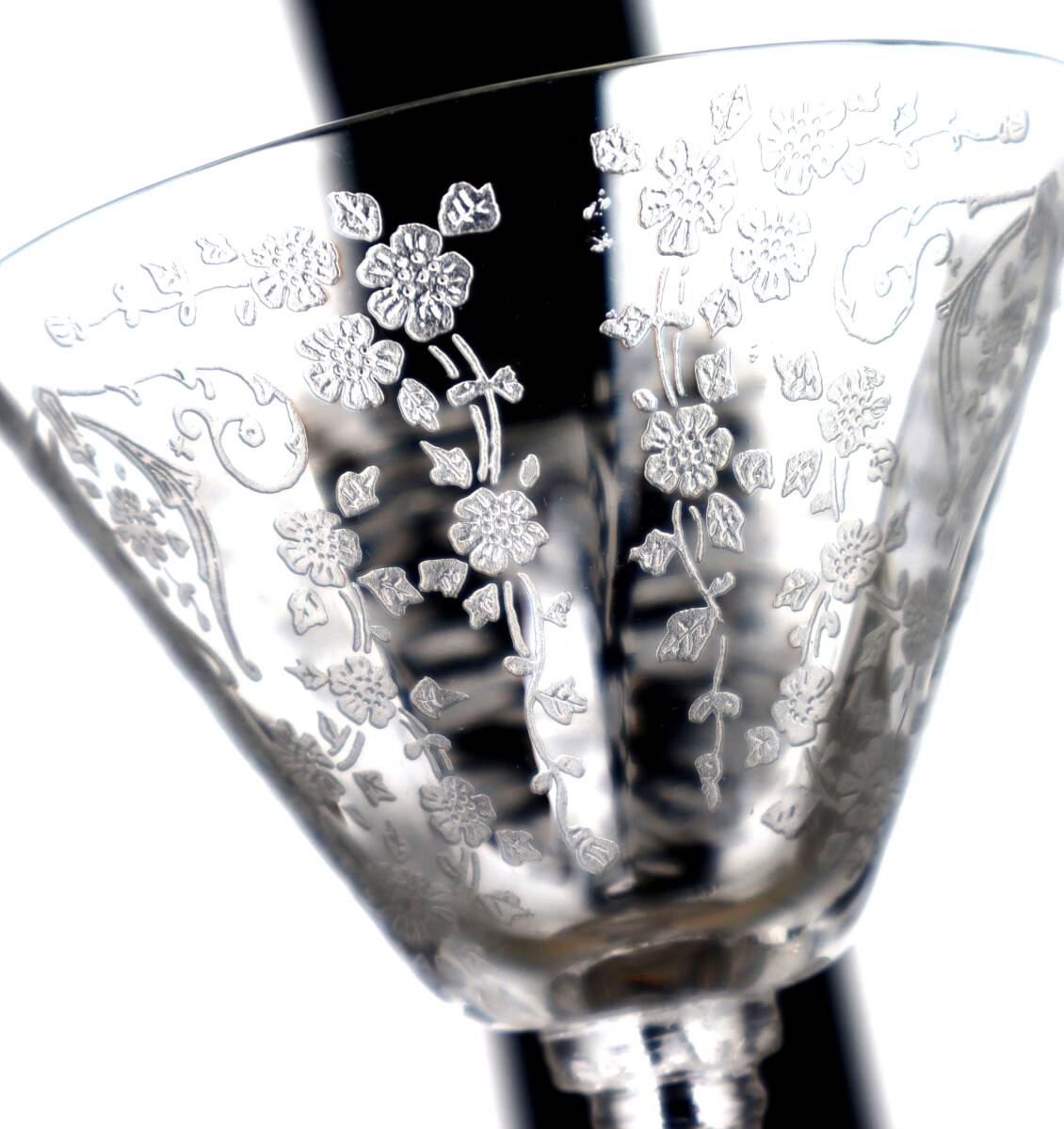 384★検 オールド バカラ グラス）ケンブリッジ Cambridge ダイアン モデル シャンパン グラス◆アンティーク グラスの画像5