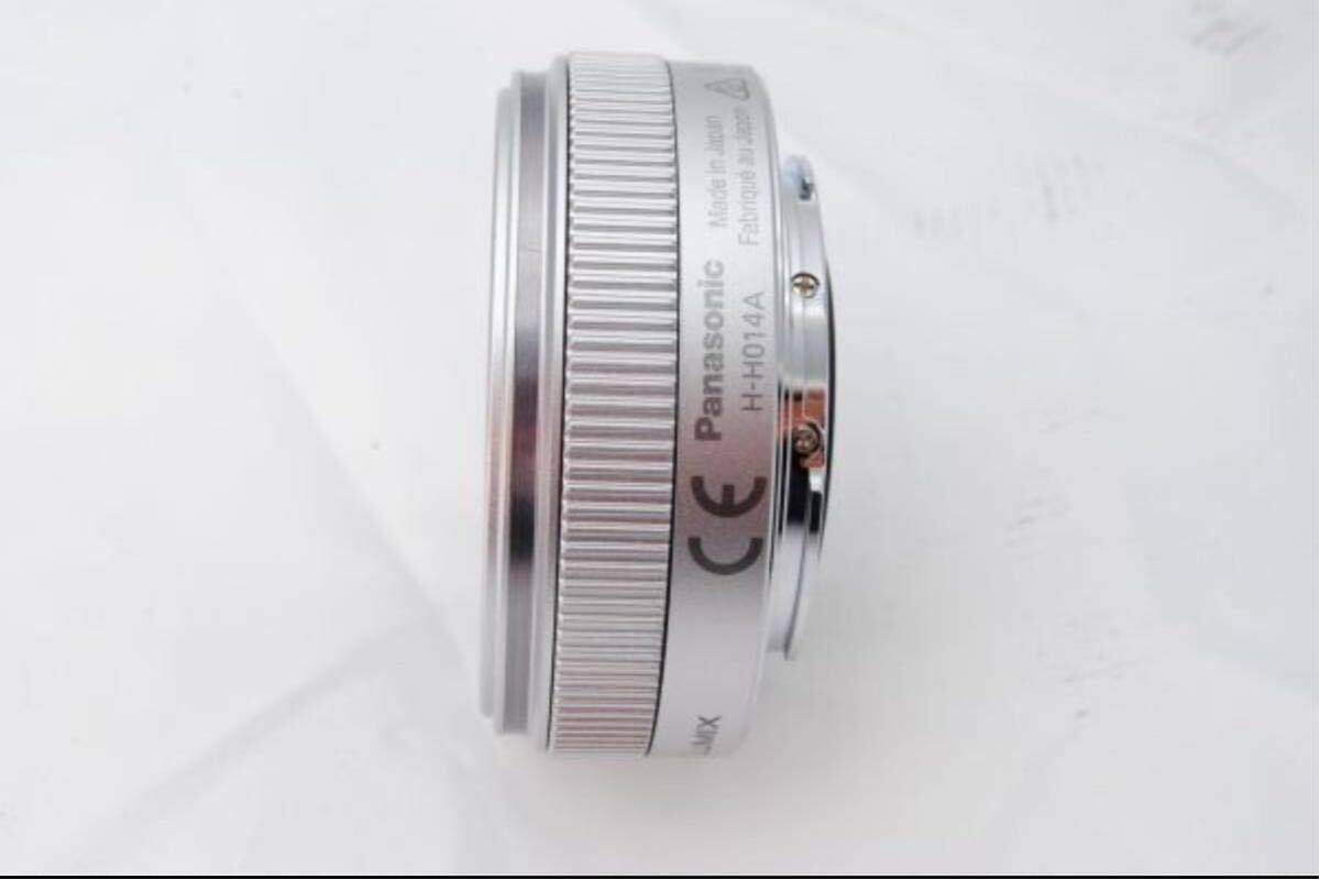 1円スタート！新品級 ★パナソニック ルミックス G 14mm/F2.5 ASPH. シルバー 希少品 単焦点 広角レンズ マイクロの画像5