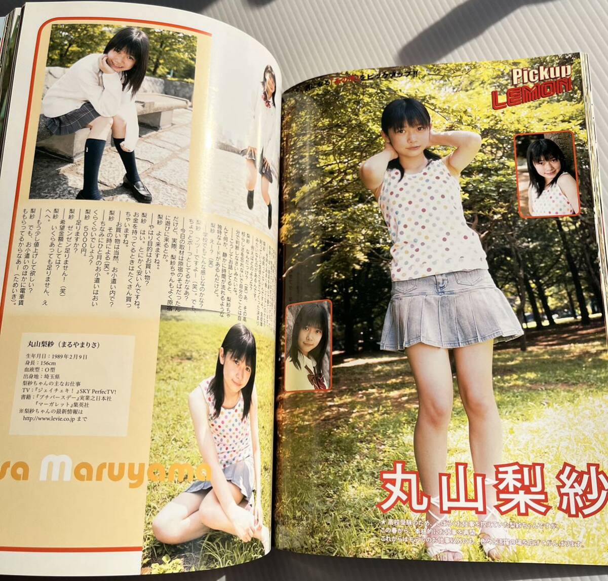 ★トレカ付★ Lemon Teen Plus VOL.3 2004年7月13日発行 表紙m成海璃子 篠原愛実 南明奈 安齊舞 小池美穂 丸山梨紗 レモンティーンプラス_画像8