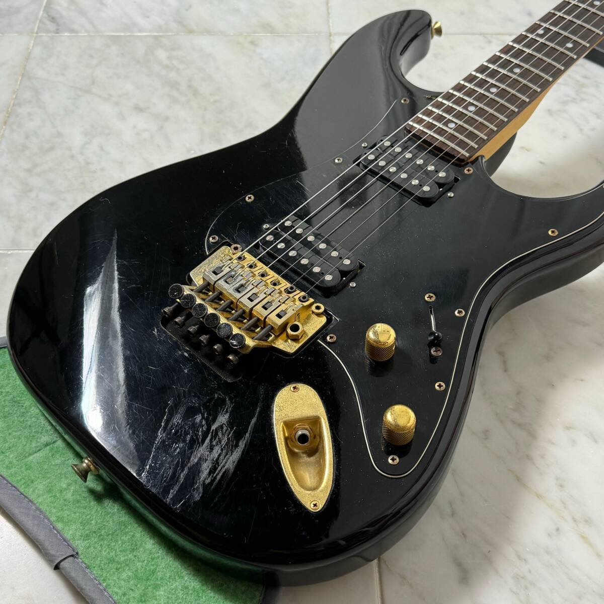 Eシリアル Fender Japan STR-80R ストラト フジゲン 日本製 1984〜1987年 EX-TREM Floyd Rose 搭載 フェンダー ジャパンの画像4