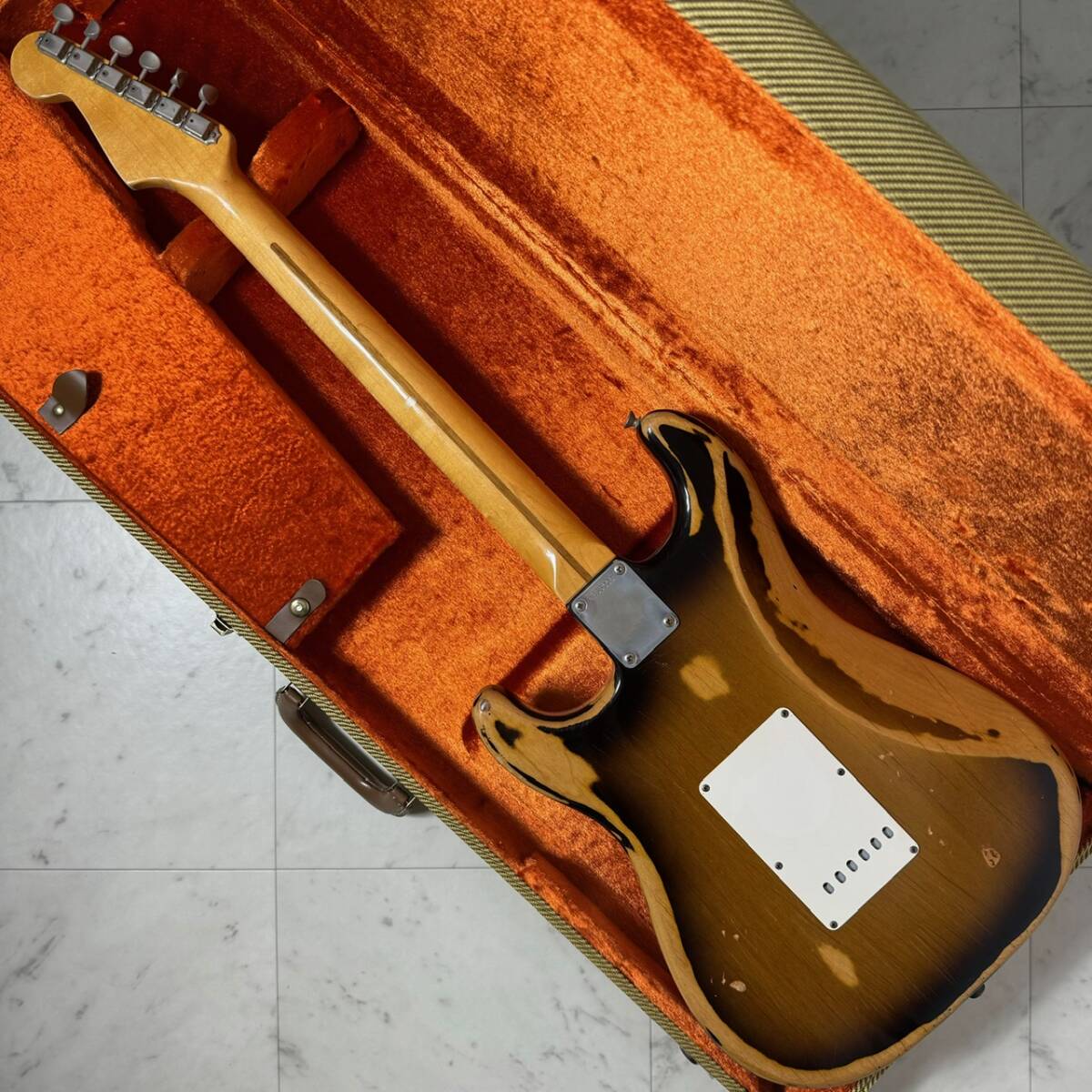 Fender USA American Vintage 57 Stratocaster Thin Lacquer 2CS HEAVY RELIC フェンダー ストラトキャスター ハードケース 付属品付_画像7