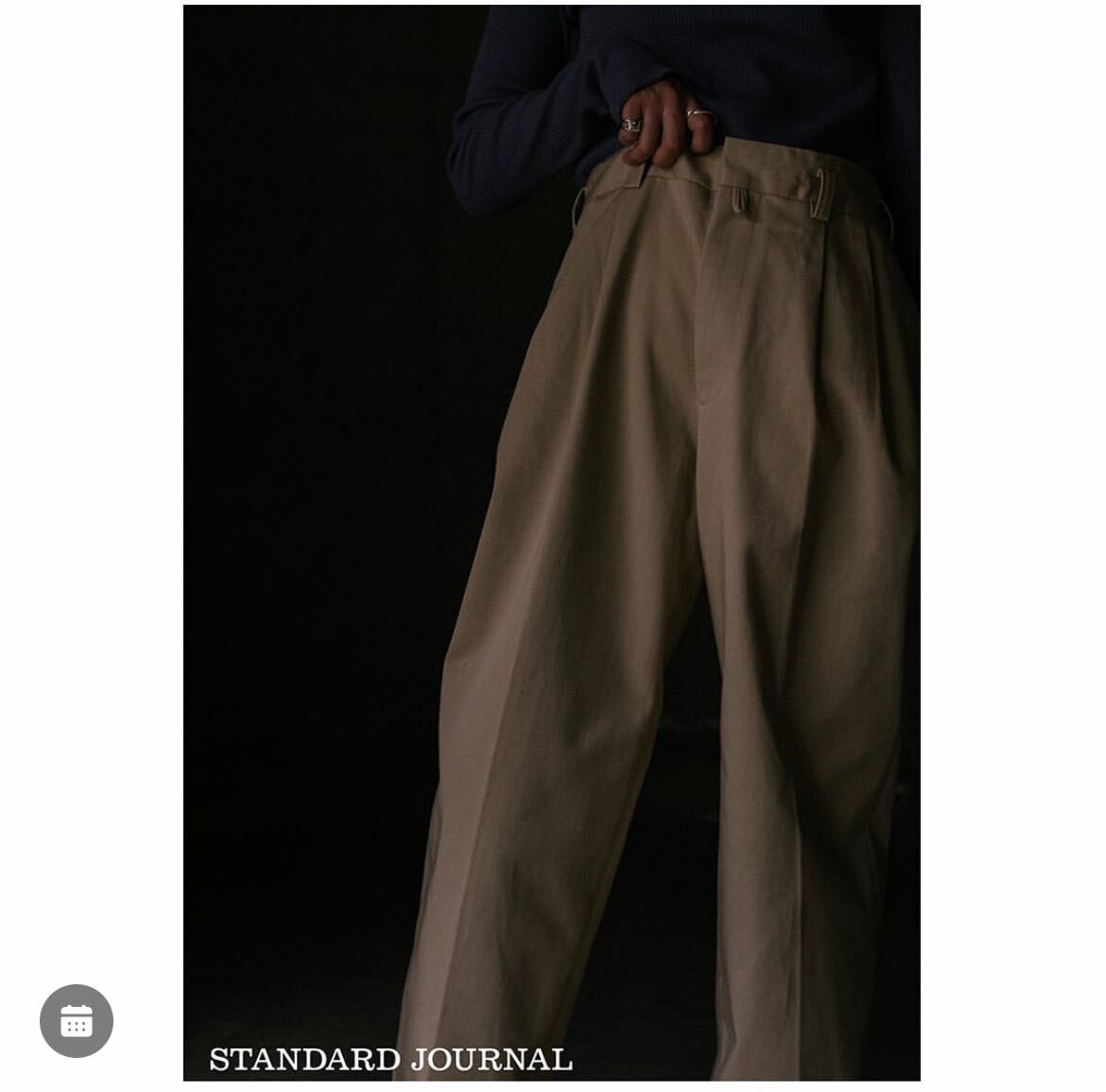 【STANDARD JOURNAL】40%OFF SJ by SUGA チノパン　スタンダードジャーナル　コットン ベージュ スラックス Mトラウザーズ _画像3