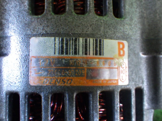 024293 L750S EF-VE ネイキッド ダイナモ オルタネーター 電圧14.1V 101221-8600 充電システムテスト:良好_画像5