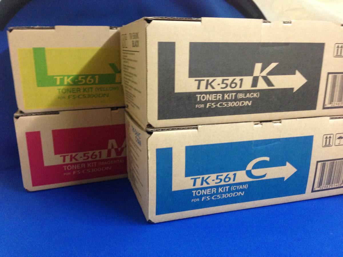 Yahoo!オークション - 即決 京セラ/TK-561KYCM/4色セット FS Yahoo!オークション - 即決 京セラ/TK-561KYCM/4色セット FS