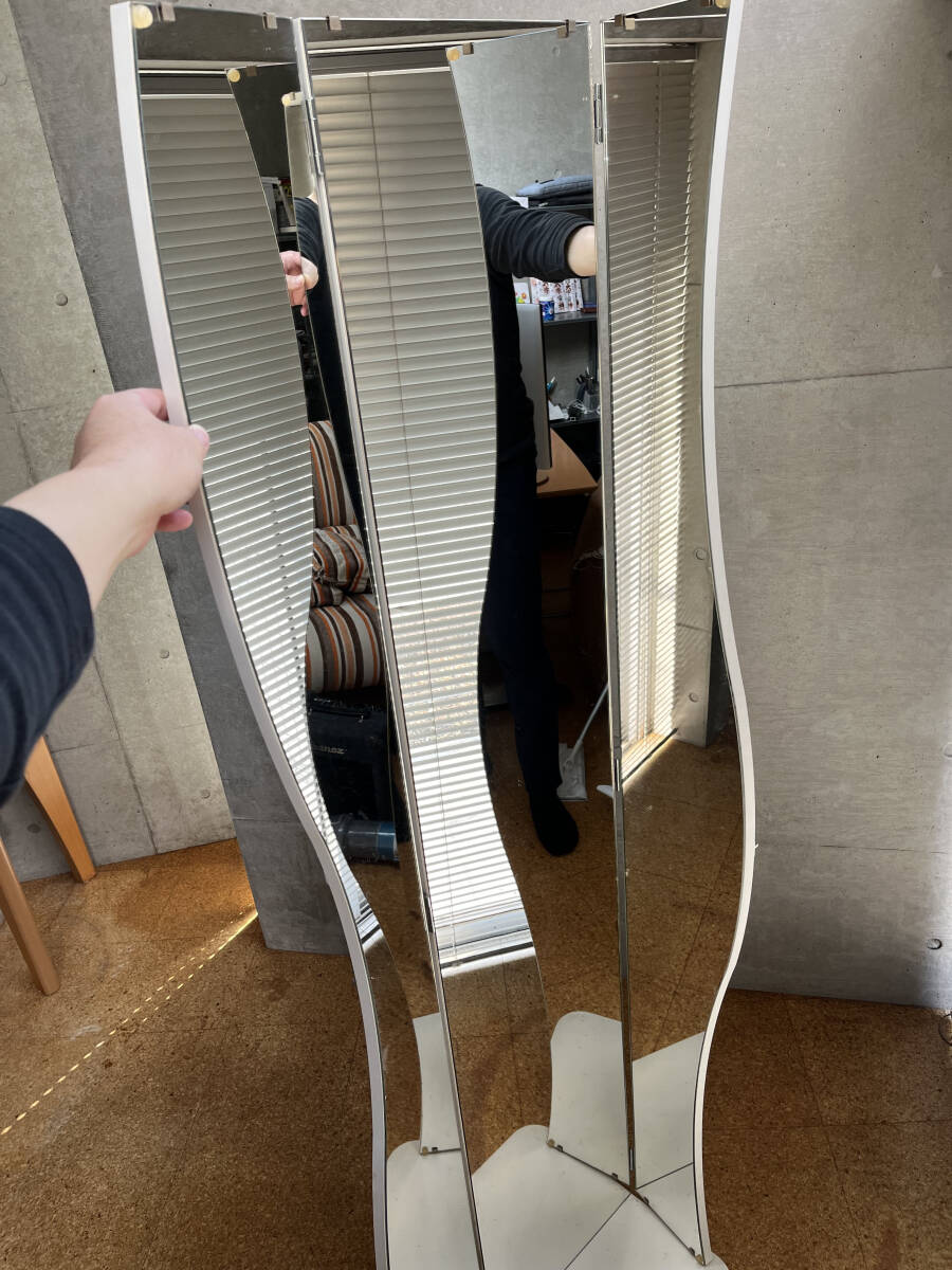 [ pickup limitation ] three surface mirror dresser looking glass whole body 