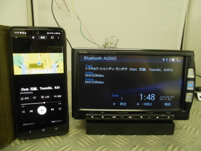 作動確認済み ホンダ純正 Gathers ギャザズ VXM-122VFi 08A40-2P0-410 地図2011年 Bluetooth ※TVアンテナ欠品の画像4