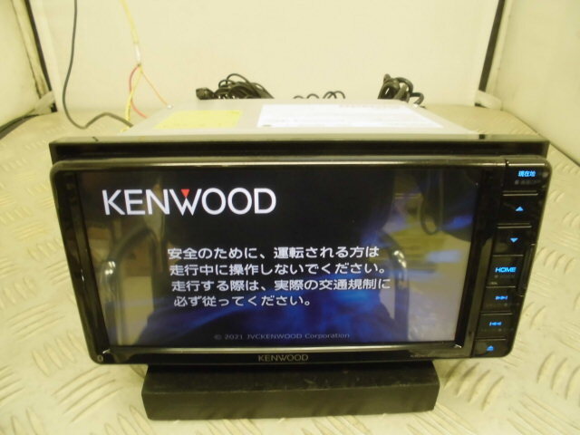 作動確認済み ケンウッド KENWOOD MDV-D708BTW SD DVD Bluetooth TV 地図2020年 マイク付きの画像1