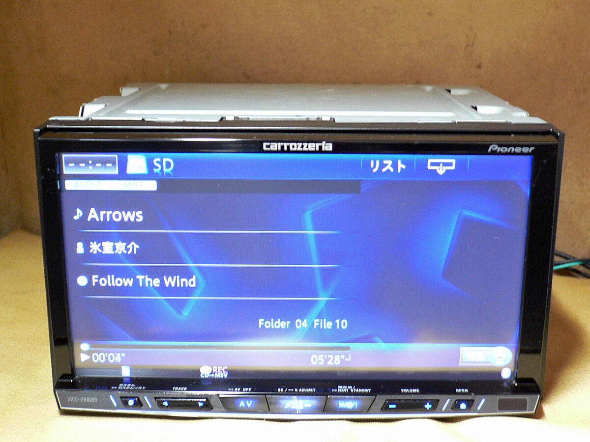 ★★★carrozzeria 最新2023年第二/SSD/地デジ/SD/Bluetooth/CD/DVD AVIC-ZH0099 動作保証 即決送料無料！★の画像5