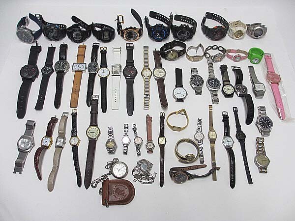 【ジャンク品】腕時計まとめ売り CASIO SEIKO ORIENT 等 その他計50本以上の画像1