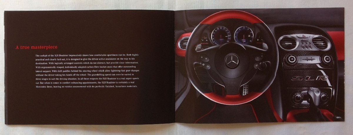 ★[A61164・メルセデス・ベンツ SLR マクラーレン カタログ] 珍品 Mercedes-Benz SLR McLaren Roadster. ★の画像8