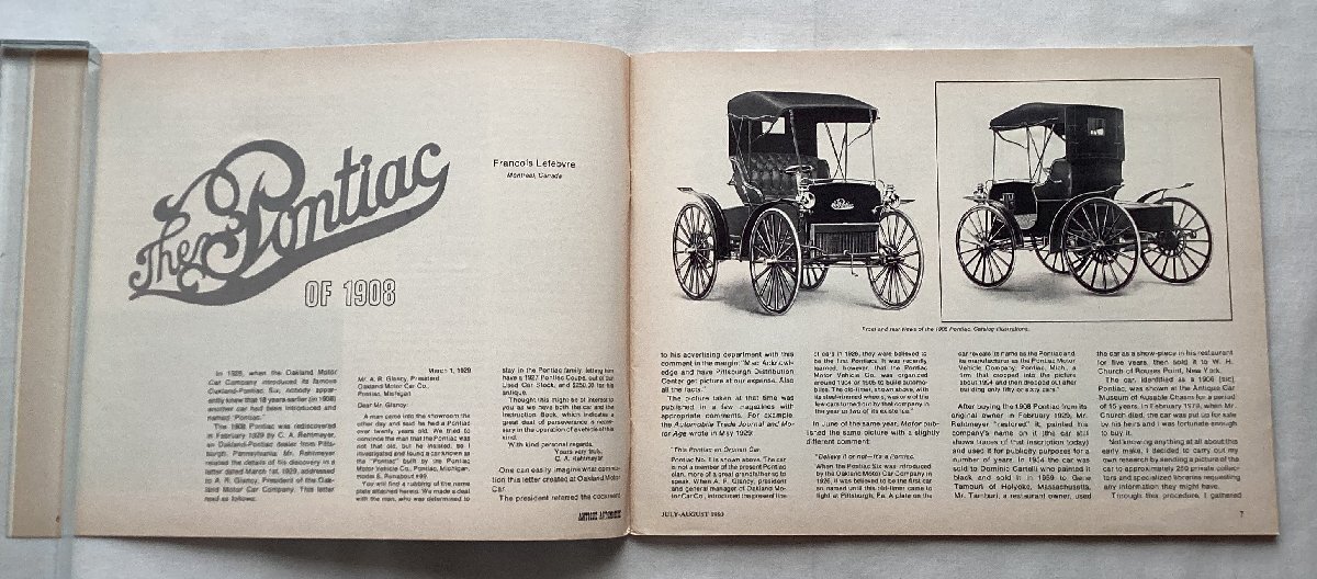 ★[A60153・アメリカの旧車専門雑誌 ANTIQUE AUTOMOBILE 3冊セット] 1980年7/8, 1981年11/12, 1982年5/6. ★_画像2