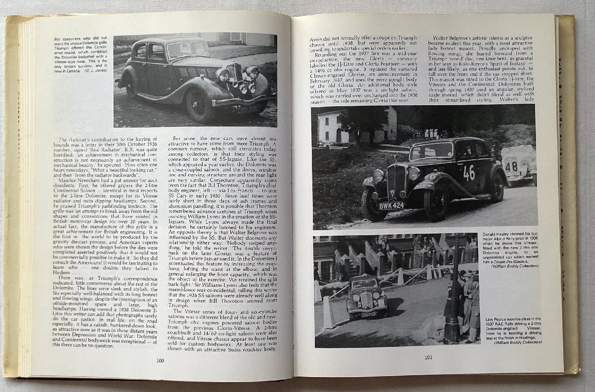 ★[A53051・特価洋書 TRIUMPH CARS ] THE COMPLETE 75-YEARS HISTORY. ★の画像4