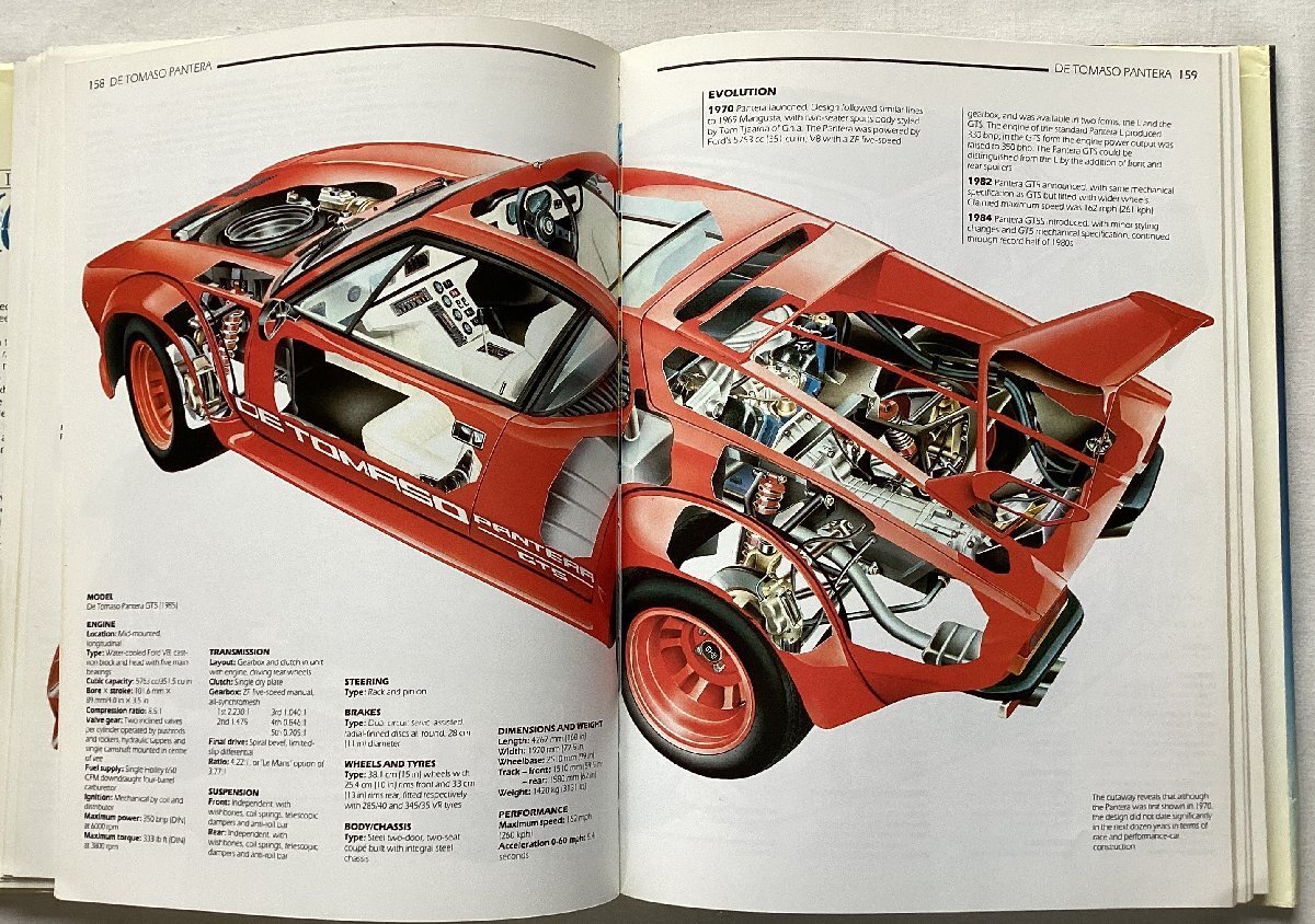 ★[A53037・特価洋書 INSIDE 100 GREAT CARS ] TACHNICAL SPECIFICATIONS AND CUTAWAY DRAWINGS WITH SPECIAL FOLDOUT FEATURES.★の画像5