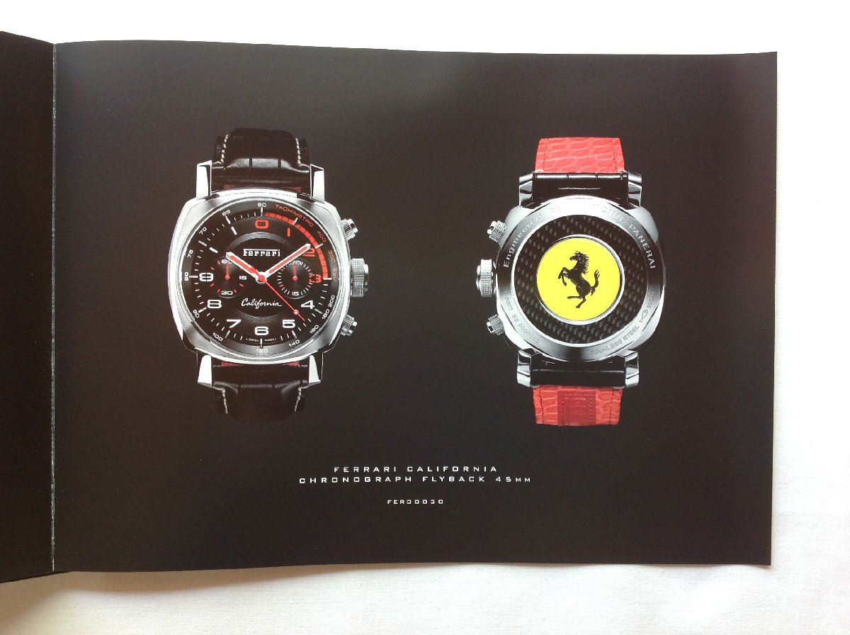 ★[A61044・2009年 フェラーリ パネライ 時計カタログ ] Ferrari Engineered by OFFICINE PANERAI 。★の画像3