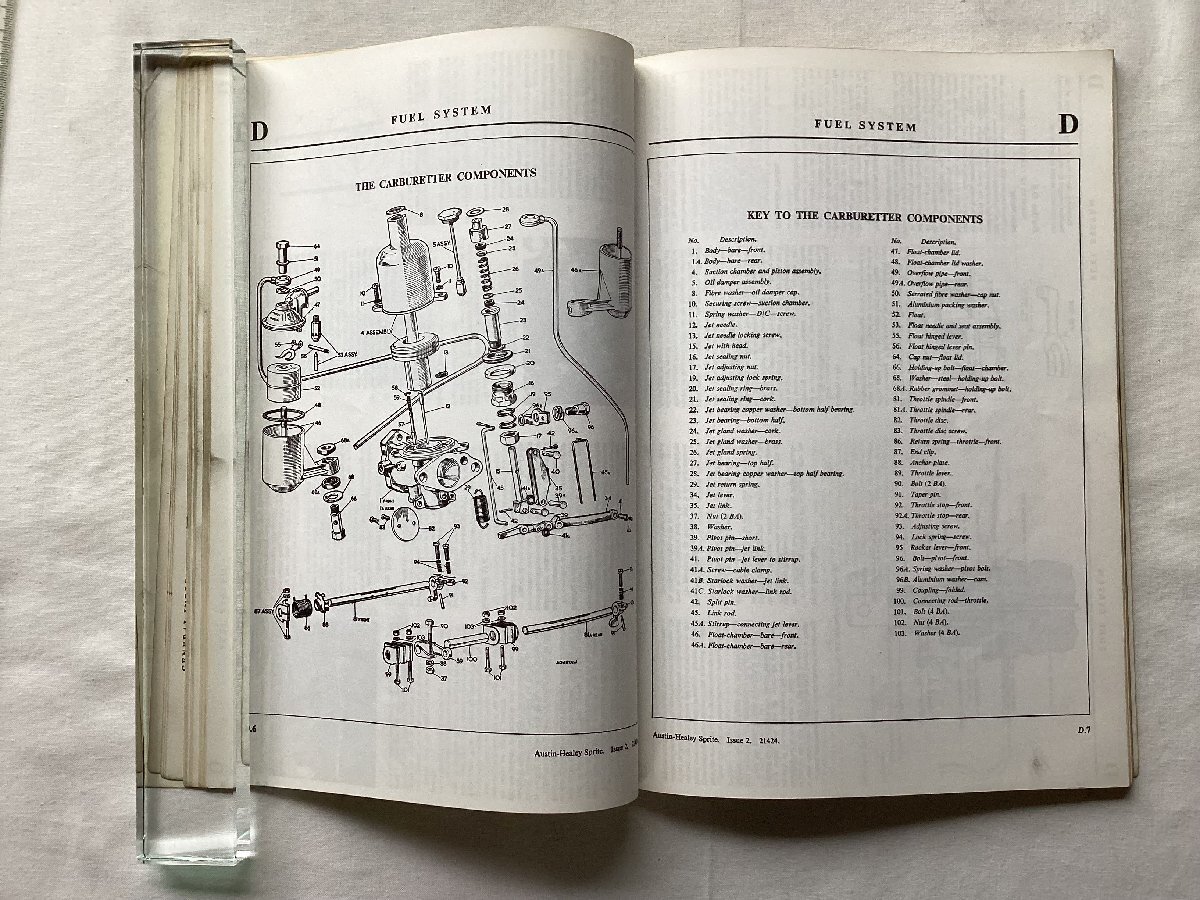 ★[A62278・オースチン ヒーレー スプライト Mk1 純正修理書 ] カニ目。Austin Healey SPRITE MarkⅠ Workshop Manual. ★の画像7