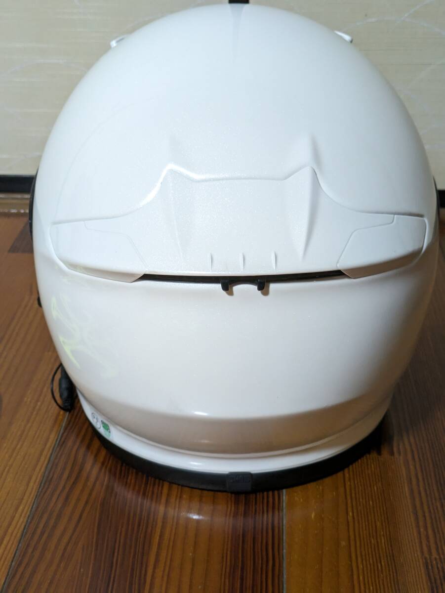 ショウエイ SHOEI Z7 ホワイト XL(バイク用フルフェイスヘルメット) + Daytona DT-KIKUDAKE(ブルートゥースインカム) + ヘルメットインナーの画像3