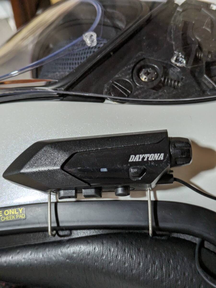 ショウエイ SHOEI Z7 ホワイト XL(バイク用フルフェイスヘルメット) + Daytona DT-KIKUDAKE(ブルートゥースインカム) + ヘルメットインナーの画像6