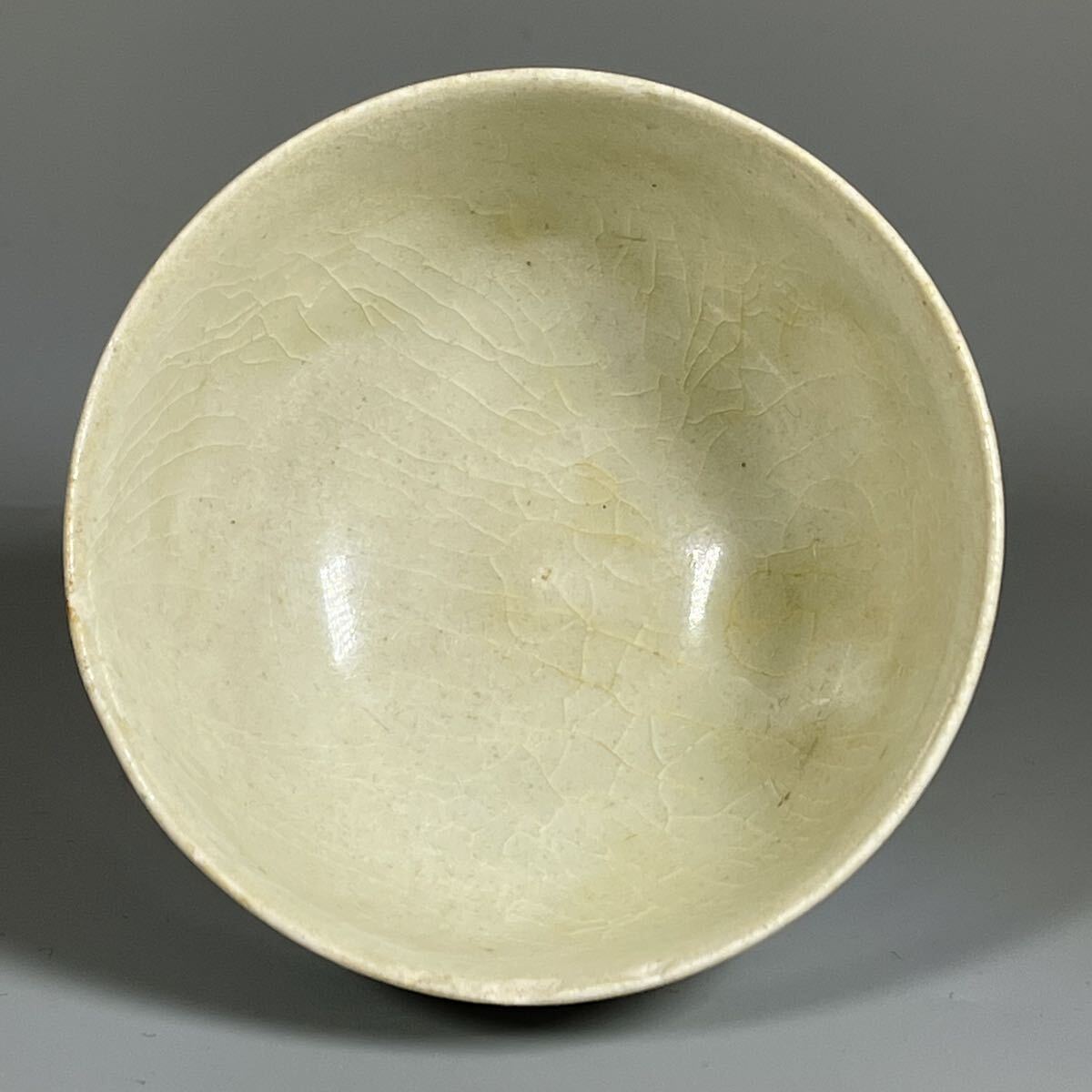時代　白磁　茶碗　茶道具　唐物　中国古美術　サイズ:高5cm幅7.5cm_画像5