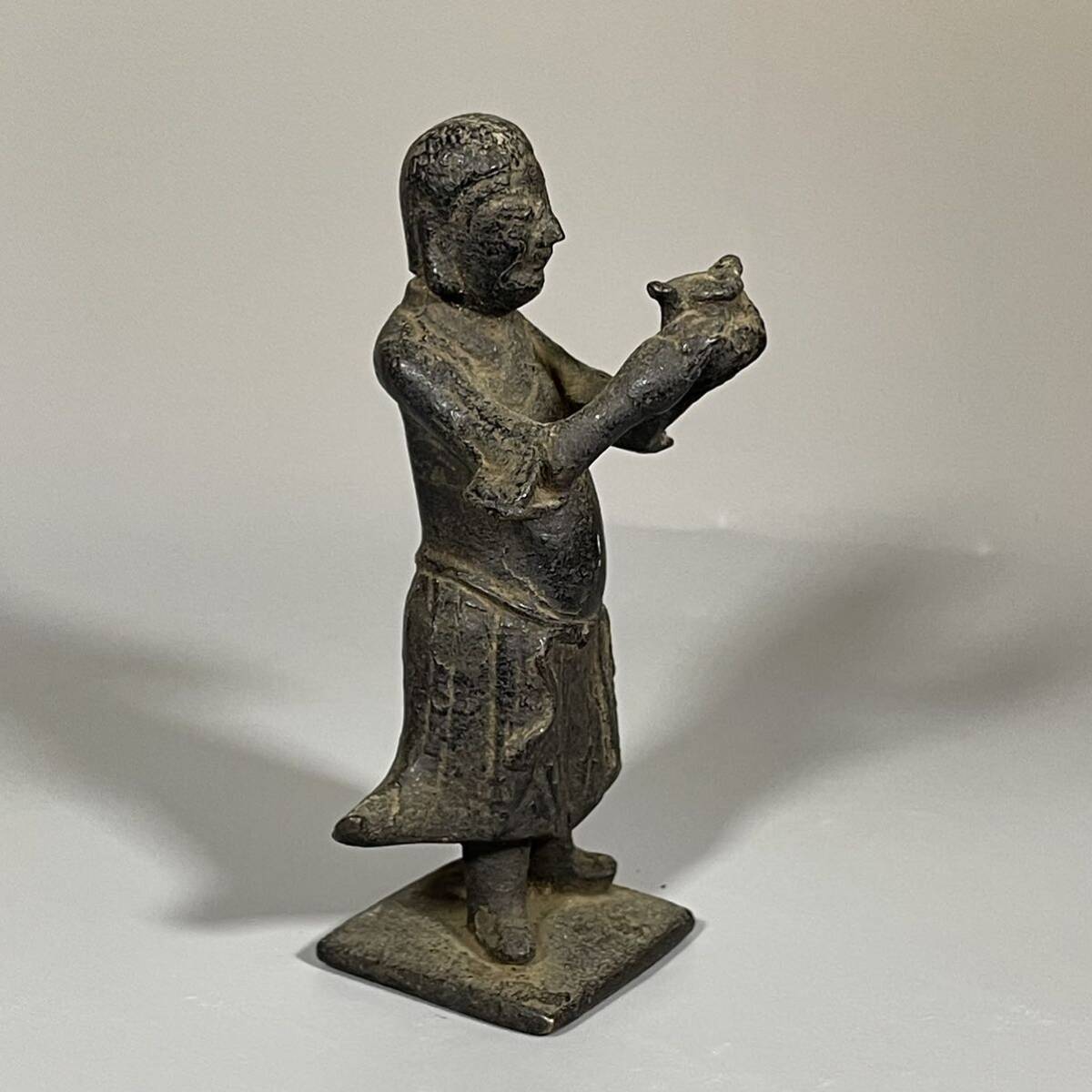 時代　銅製　仏像　人物像　唐物　中国古美術　サイズ：13cm_画像3