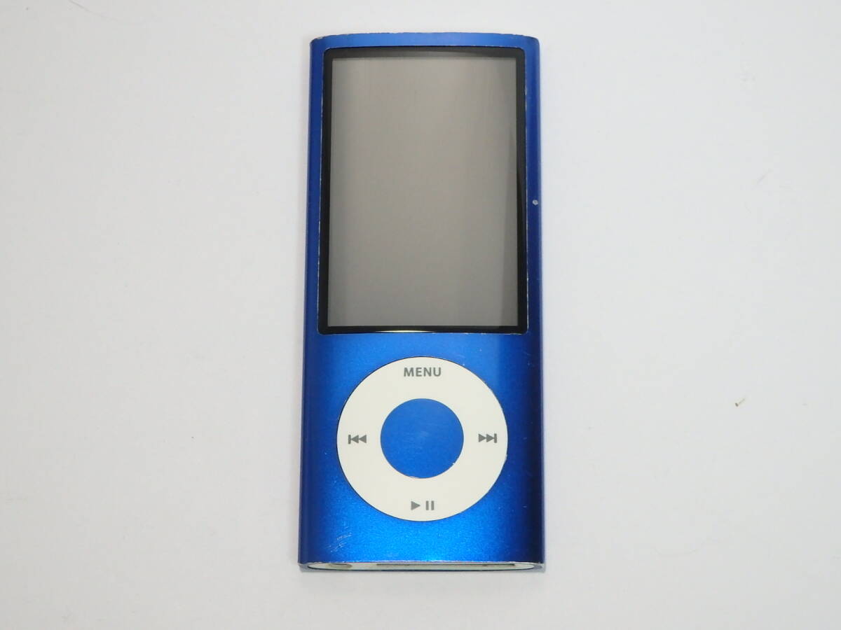 E236A2【ジャンク扱い】 ■ iPod Nano / MC037J / 8G ■ 第5世代 / ブルーの画像1